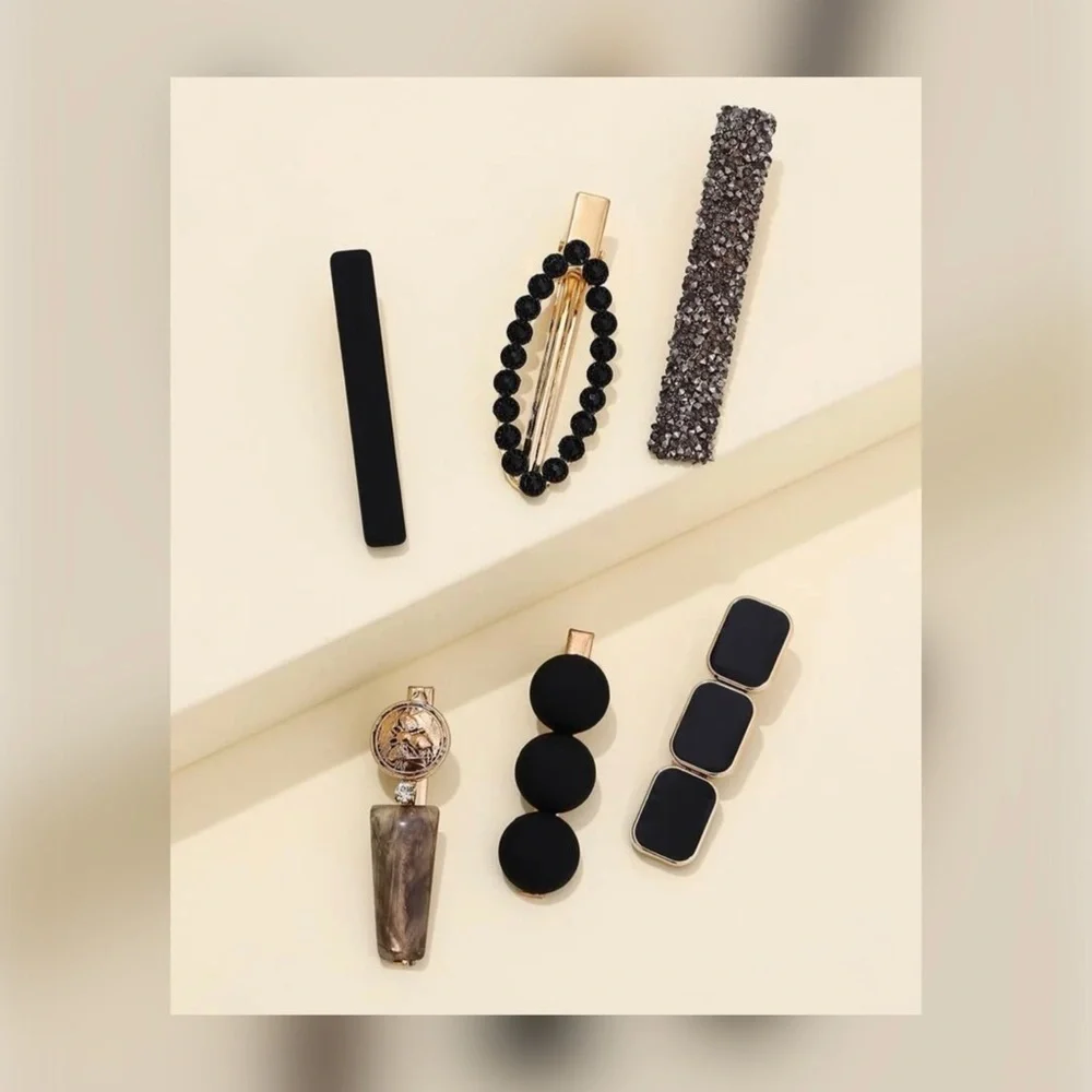 6 PCs Cute fashion hair clips set‎
